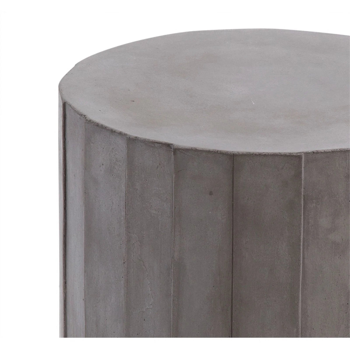 Gray Concrete Stone Accent Table F4662