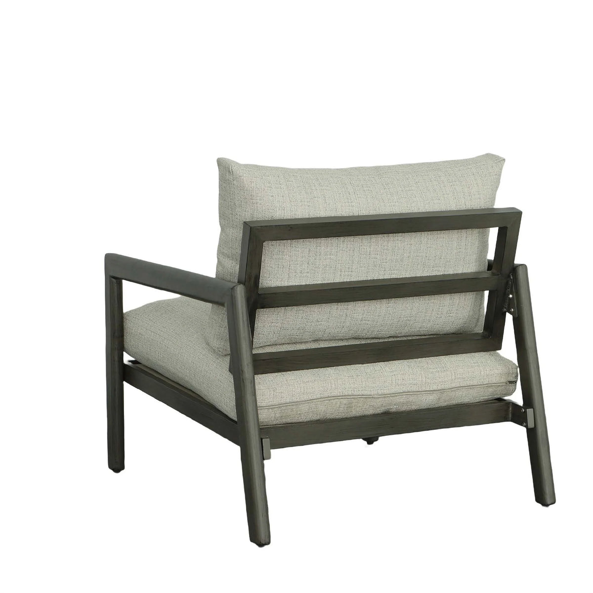 Aluminum Outdoor Lounge Chair in Gray P638