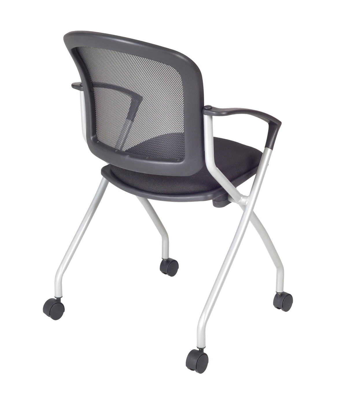 66 x 24 in. Grey Training Table and 2 Black Chairs W34355