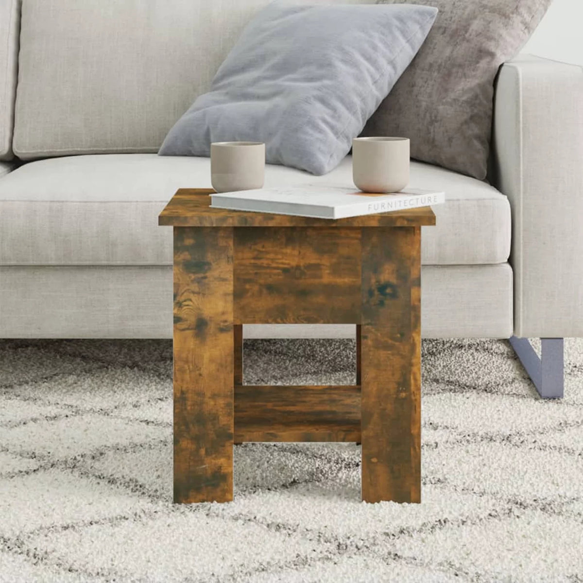Smoked Oak Engineered Wood Coffee Table I765350