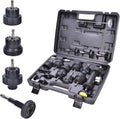 17pcs Radiator Pressure Tester Kit, Vacuum Pump Type Cooling System, Black S250