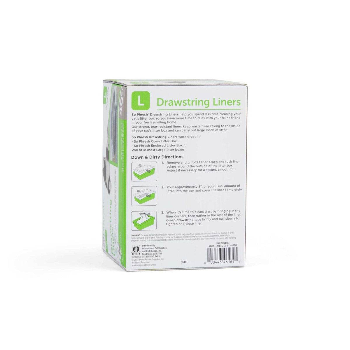Drawstring Cat Litter Box Liners G648