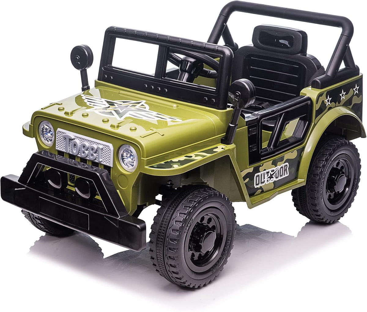 Purple and Black 12V Kids Ride On Truck Car with LED Lights I418876