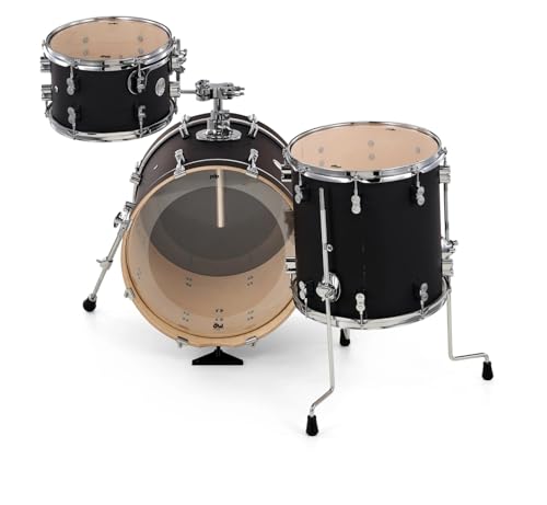 Satin Black 3-Piece Maple Drum Set K958