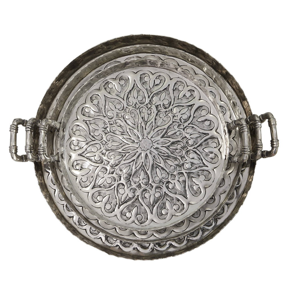 Silver Aluminum Tray (Set of 3) U55211