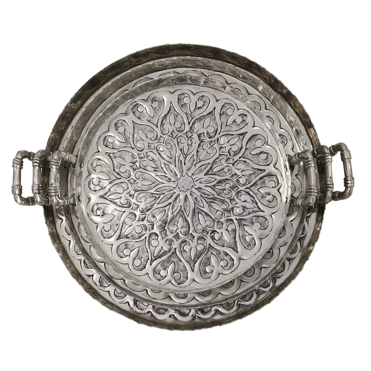 Silver Aluminum Tray (Set of 3) U55211