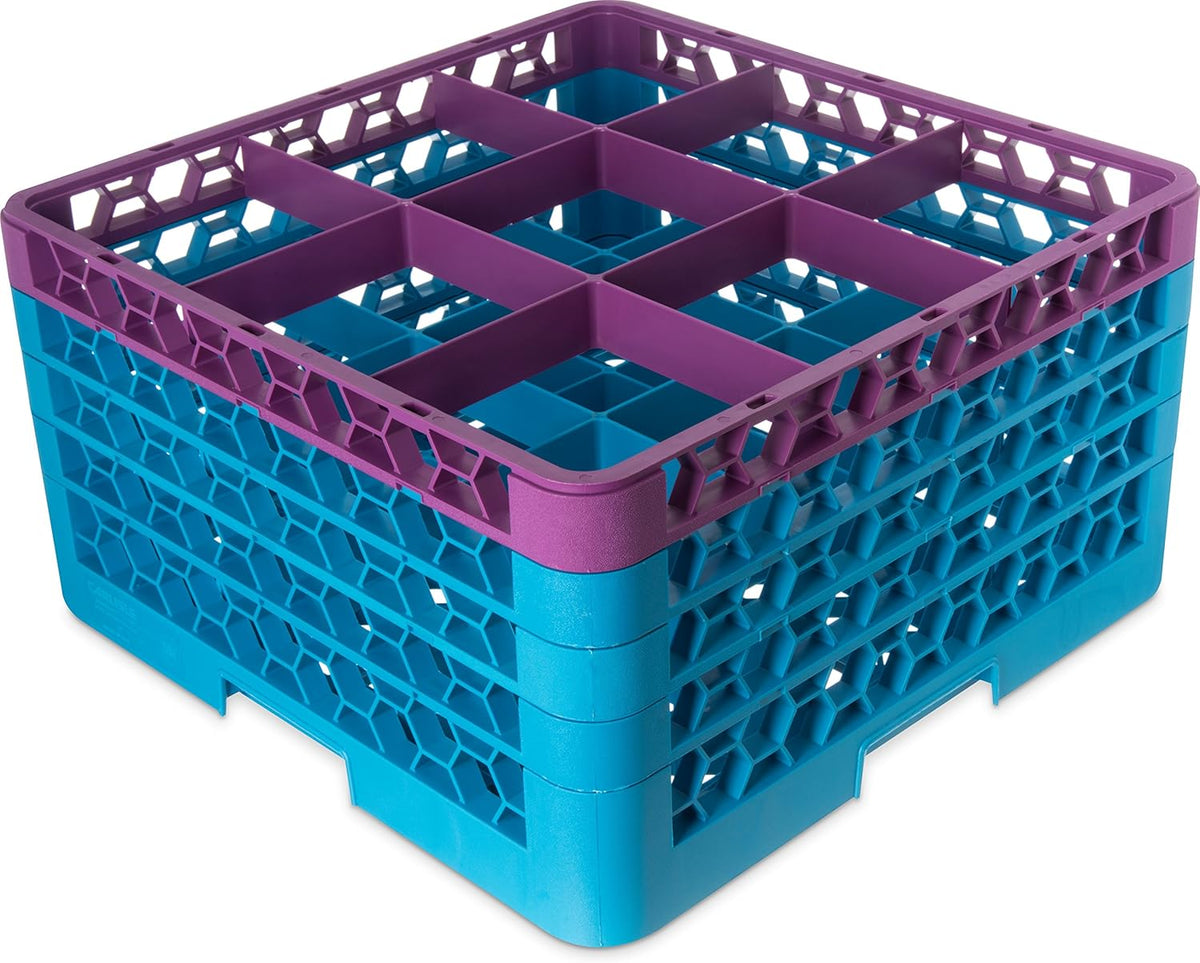 Blue Pack of 2 Glass Rack with 2 Extenders E7889