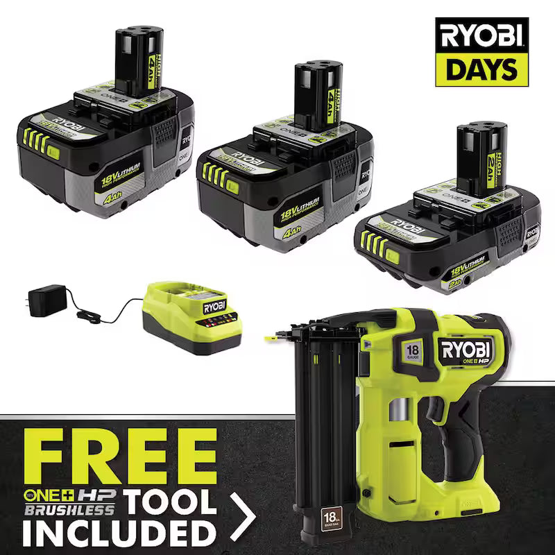 18V Cordless Power Tool Kit with Batteries and Charger J24224
