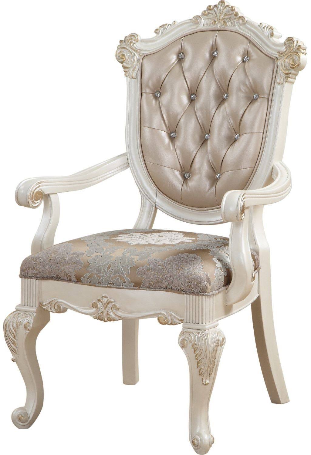 Rose Gold PU Arm Chair Set-2 X225