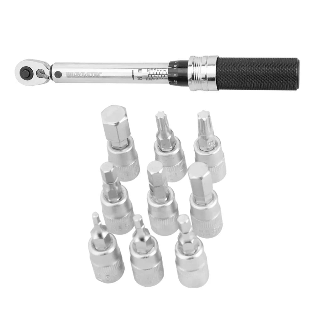 1/4" DR 1-25Nm Mini Adjustable Bike Torque Wrench Set D542187