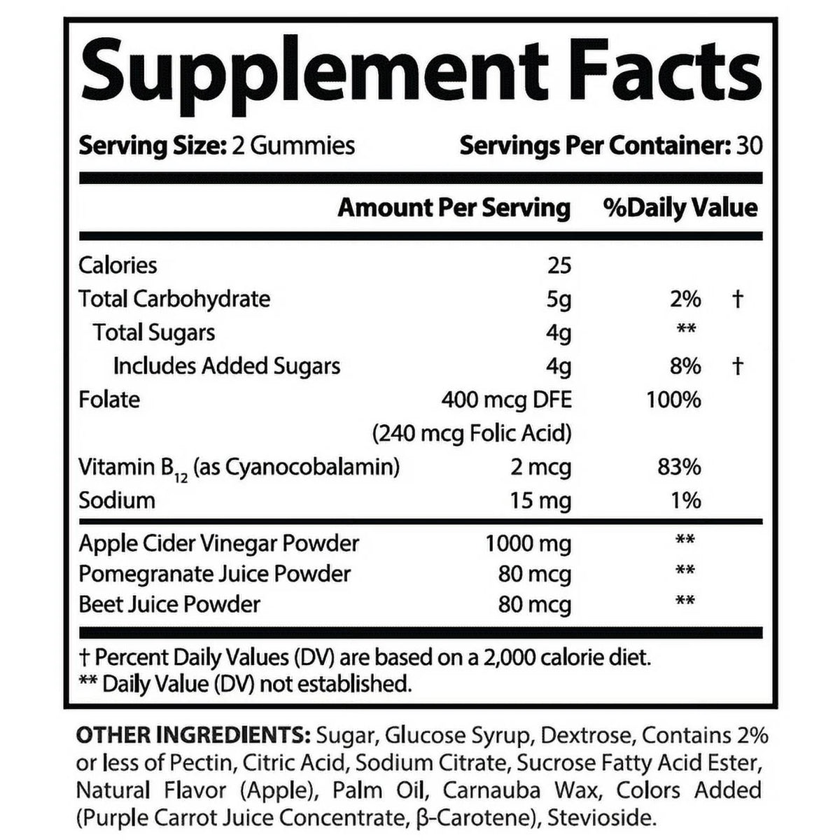3 Pack 1000MG Dietary Supplement Gummies W284834
