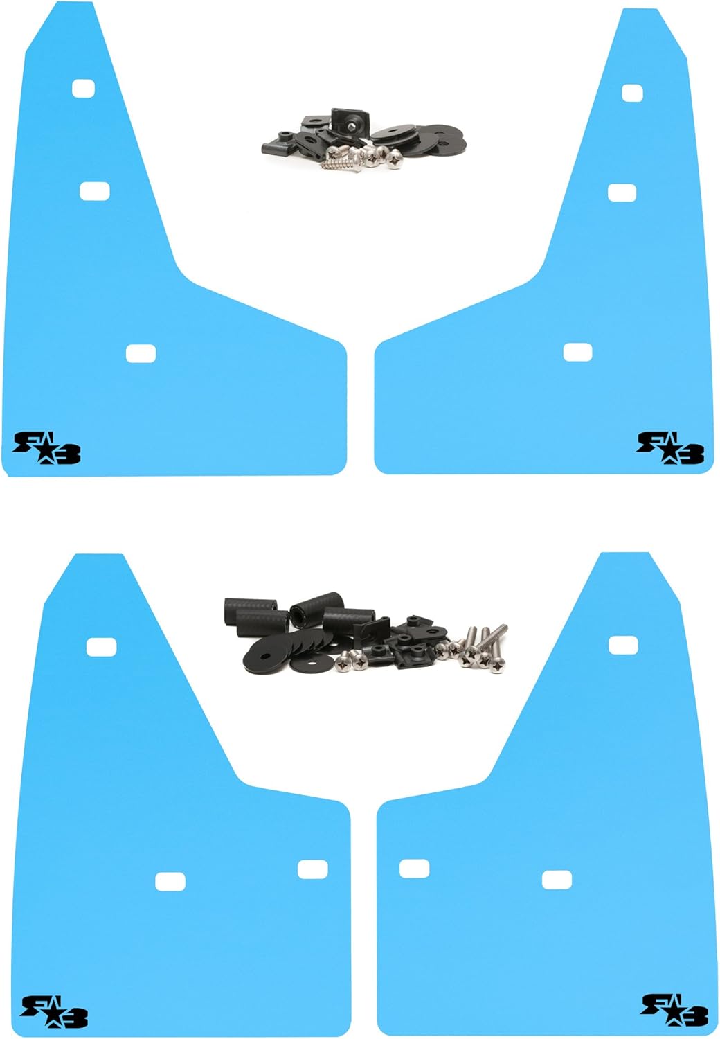Black Mud Flaps Set of 4 H1929