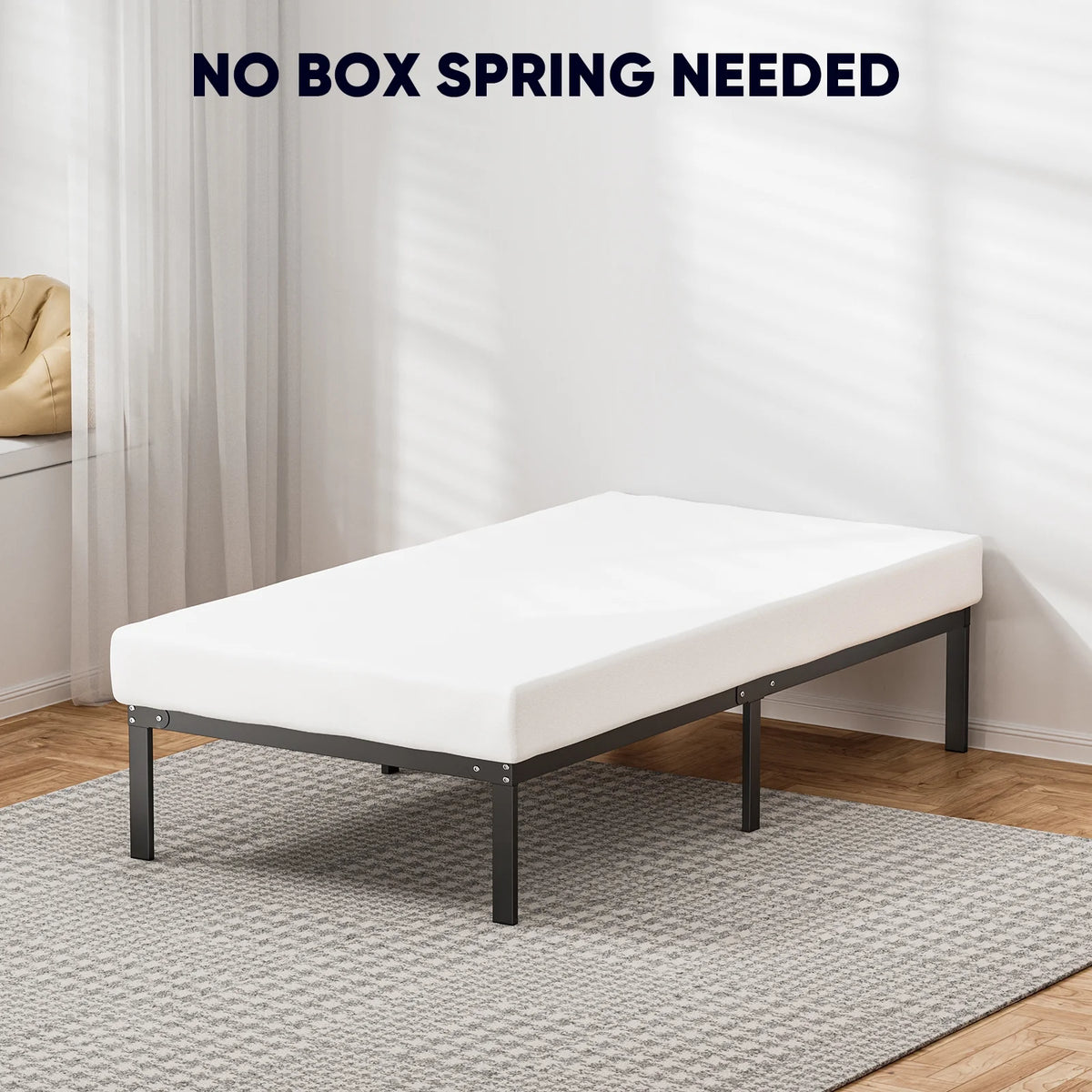 King Metal Platform Bed Frame L656217