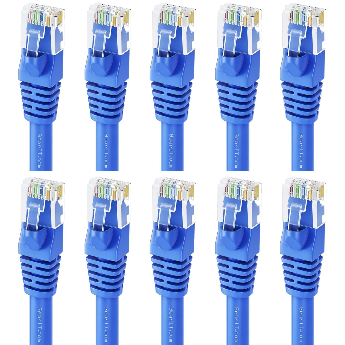 Cat 6 Ethernet Cable 6 ft (10-Pack) Black T370843