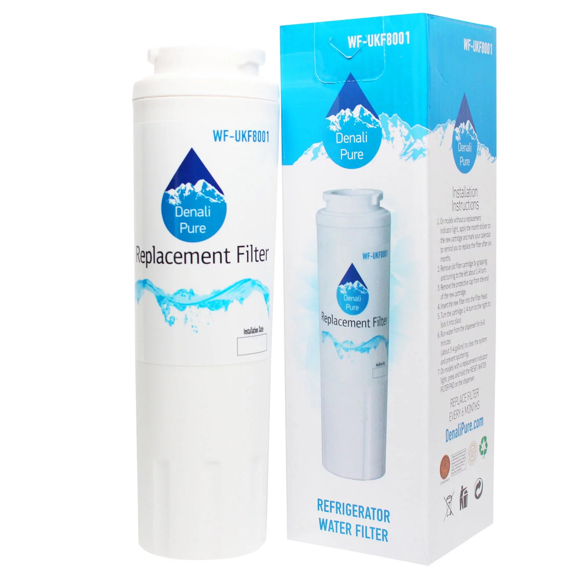 3-Pack Refrigerator Water Filter W8301