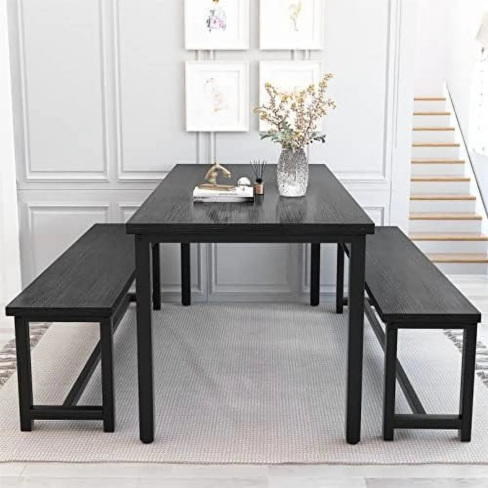 47" Dining Table Set with 2 Benches J904