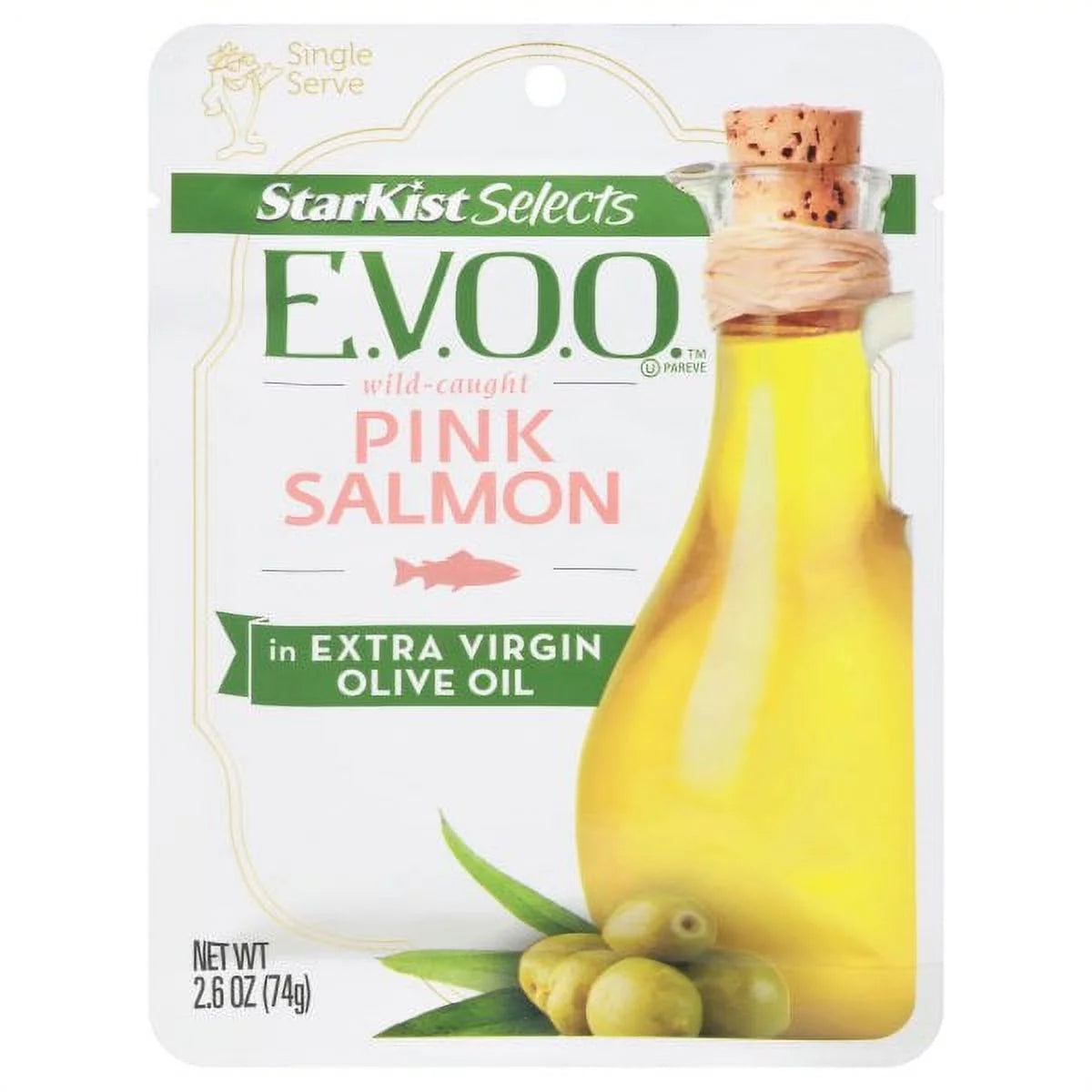 Wild-Caught Pink Salmon 2.6 oz Pouch Pack of 12 M62454