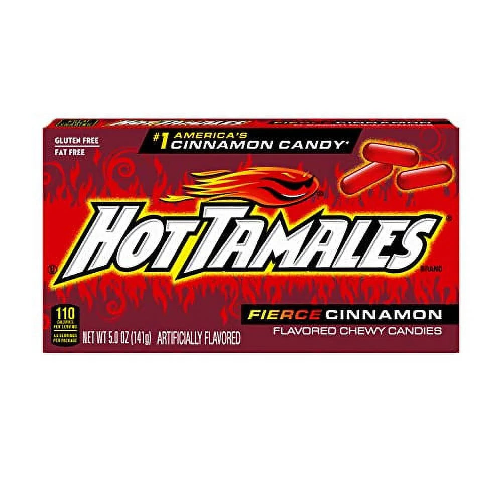 Fierce Cinnamon Chewy Candy, 5 ounce Theater Box (Pack of 12) K21788