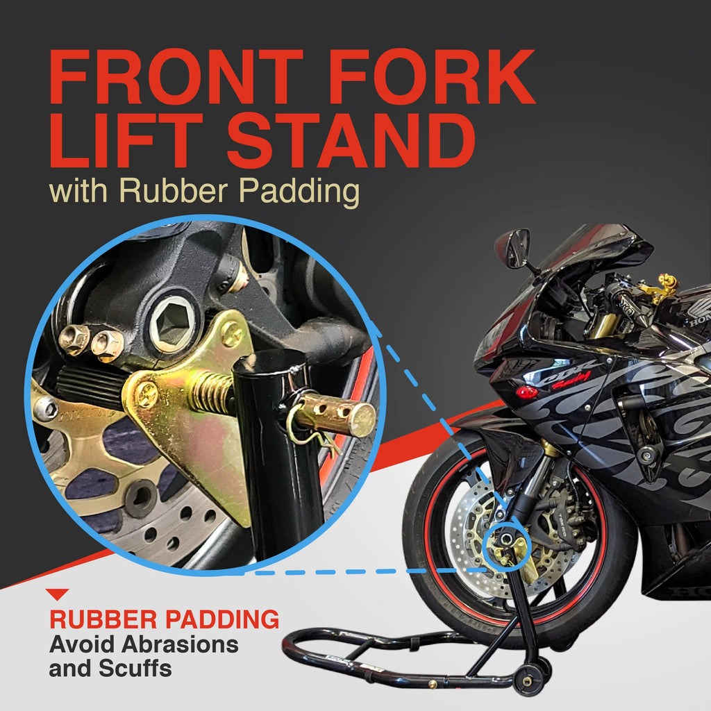 Motorcycle Front Rear Paddle Wheel Lift Stand P14980
