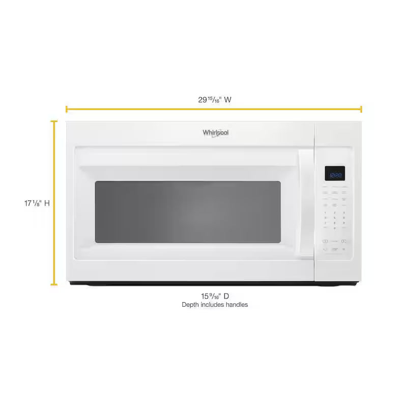 Over the Range Microwave in White with Sensor Cooking and Steam H2638