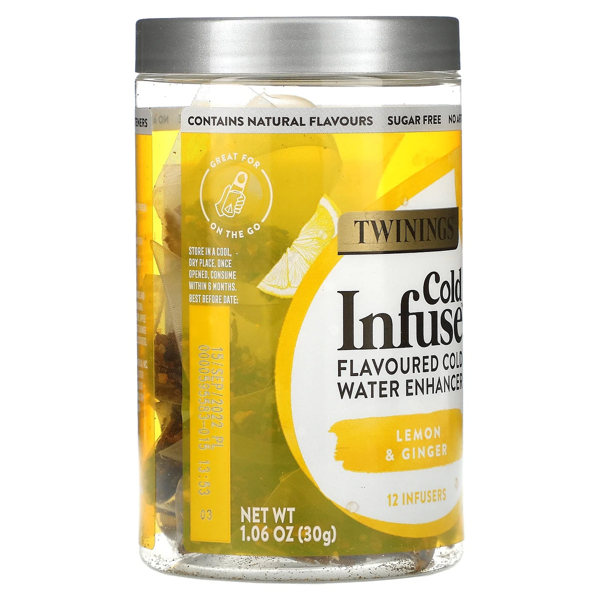 Cold Infuse Flavoured Cold Water Enhancer Lemon & Ginger 12 Infusers W577