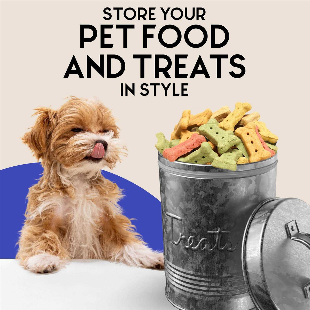 Pet Treats Storage Canister T162