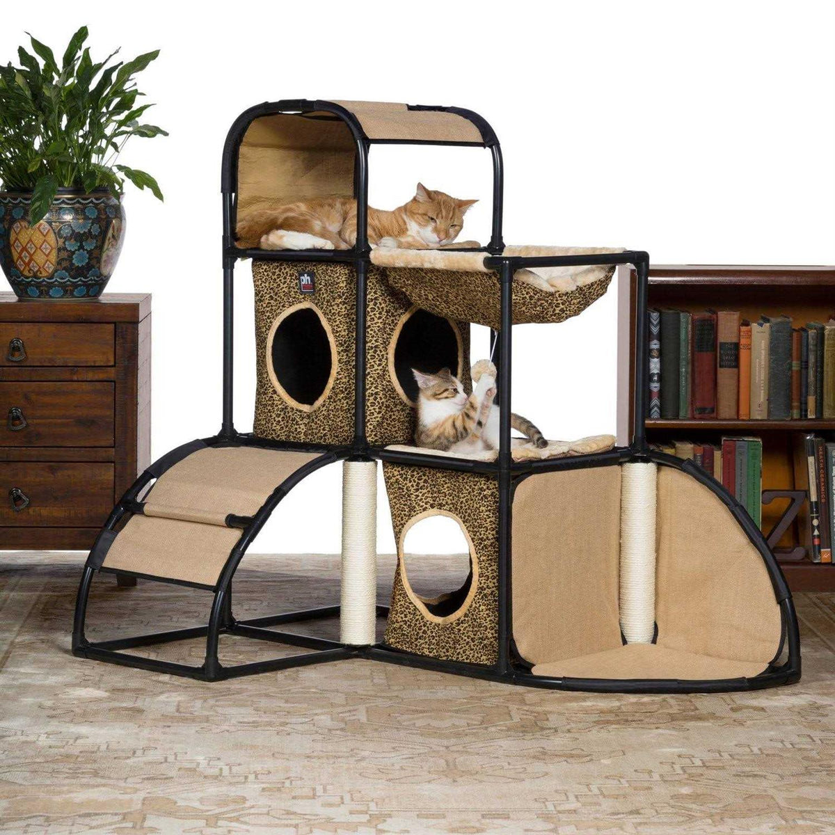 Leopard Print Cat Townhome T49460