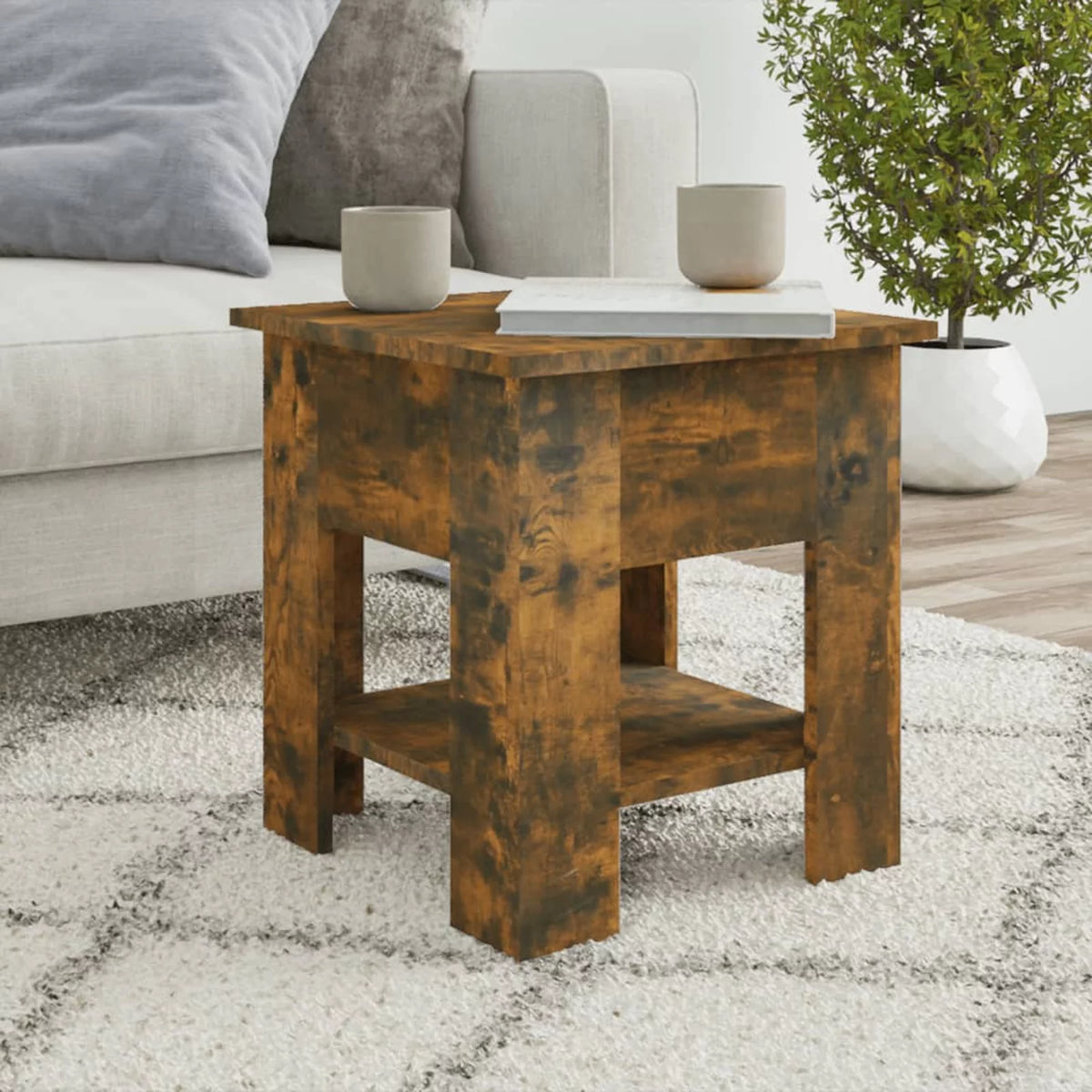 Smoked Oak Engineered Wood Coffee Table I765350