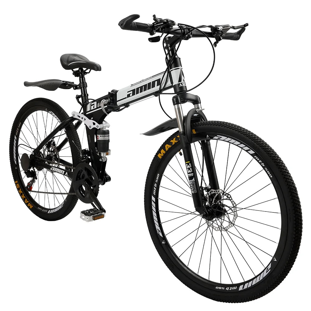 Full Suspension 21 Speed 26 Inch Dual Disc Brake Mountain Bike U9012