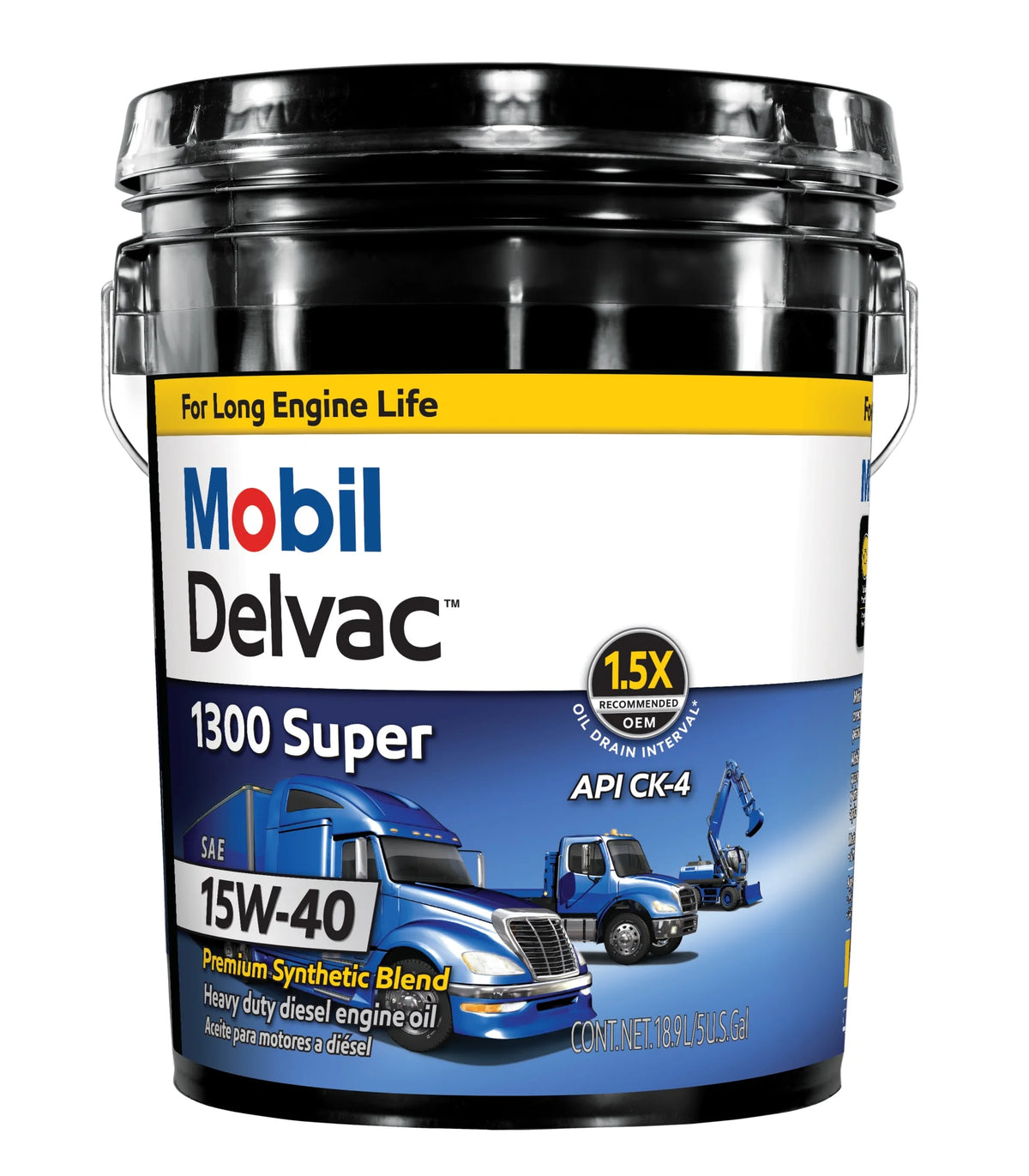 Heavy Duty Synthetic Blend Diesel Engine Oil 15W-40, 5 Gallon C90047