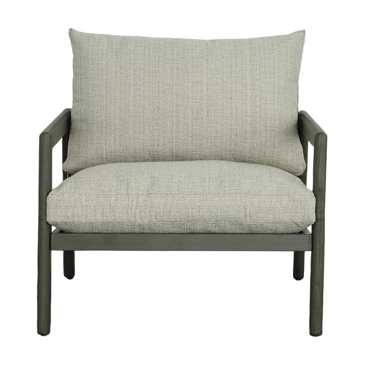 Aluminum Outdoor Lounge Chair in Gray P638