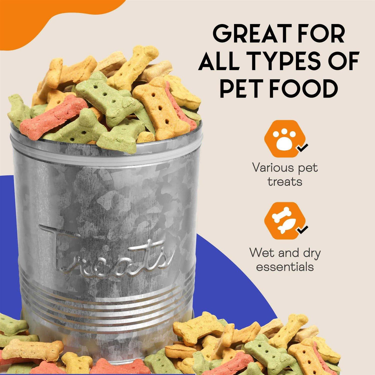 Pet Treats Storage Canister T162