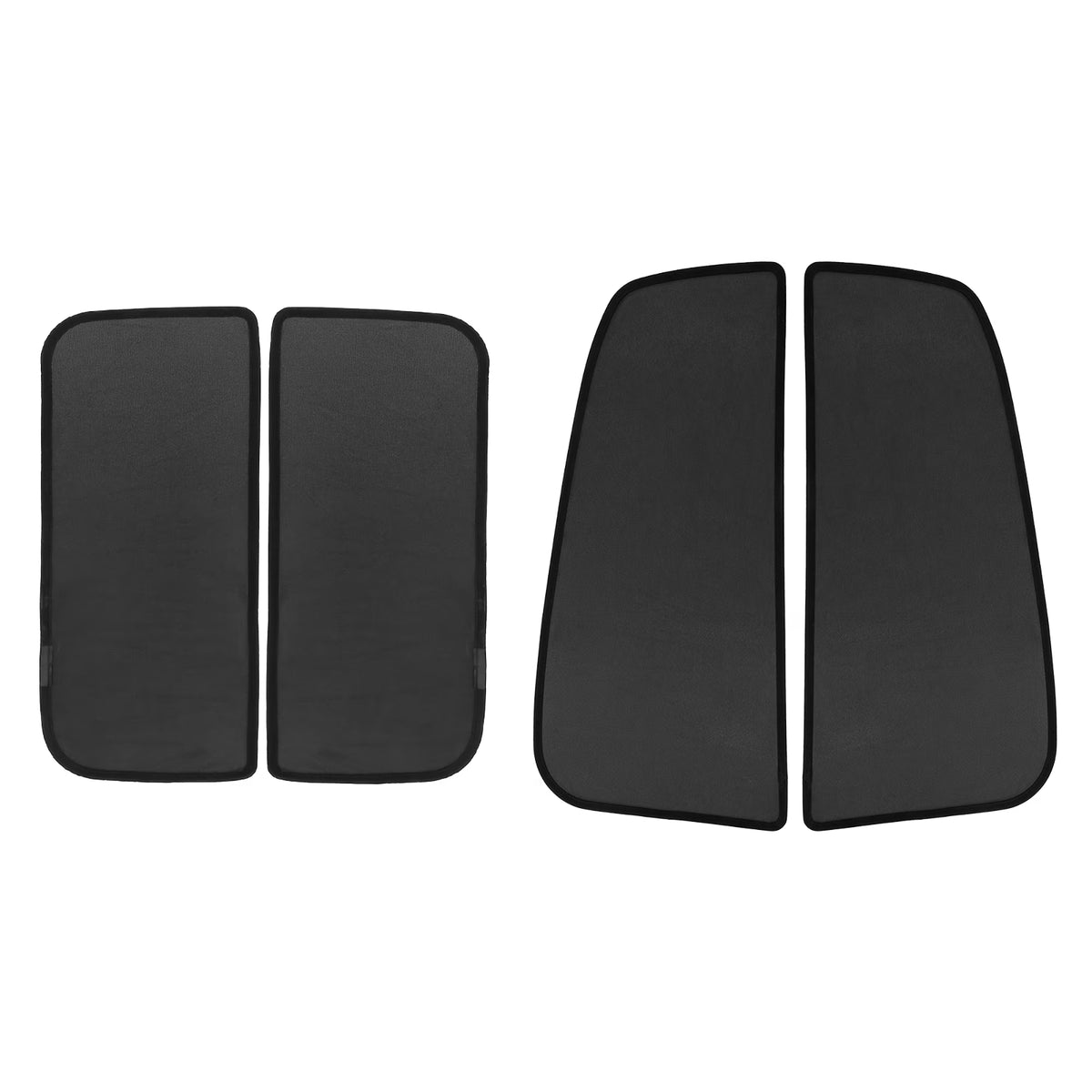 4 Pcs Black Glass Shade Cover Sun Shade Net X7329
