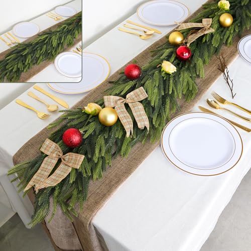 6FT Artificial Norfolk Pine Greenery Christmas Garland K141