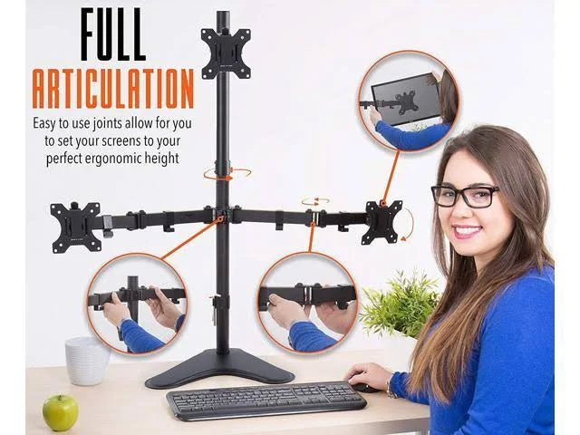 Three Arm Freestanding Monitor Mount H4634