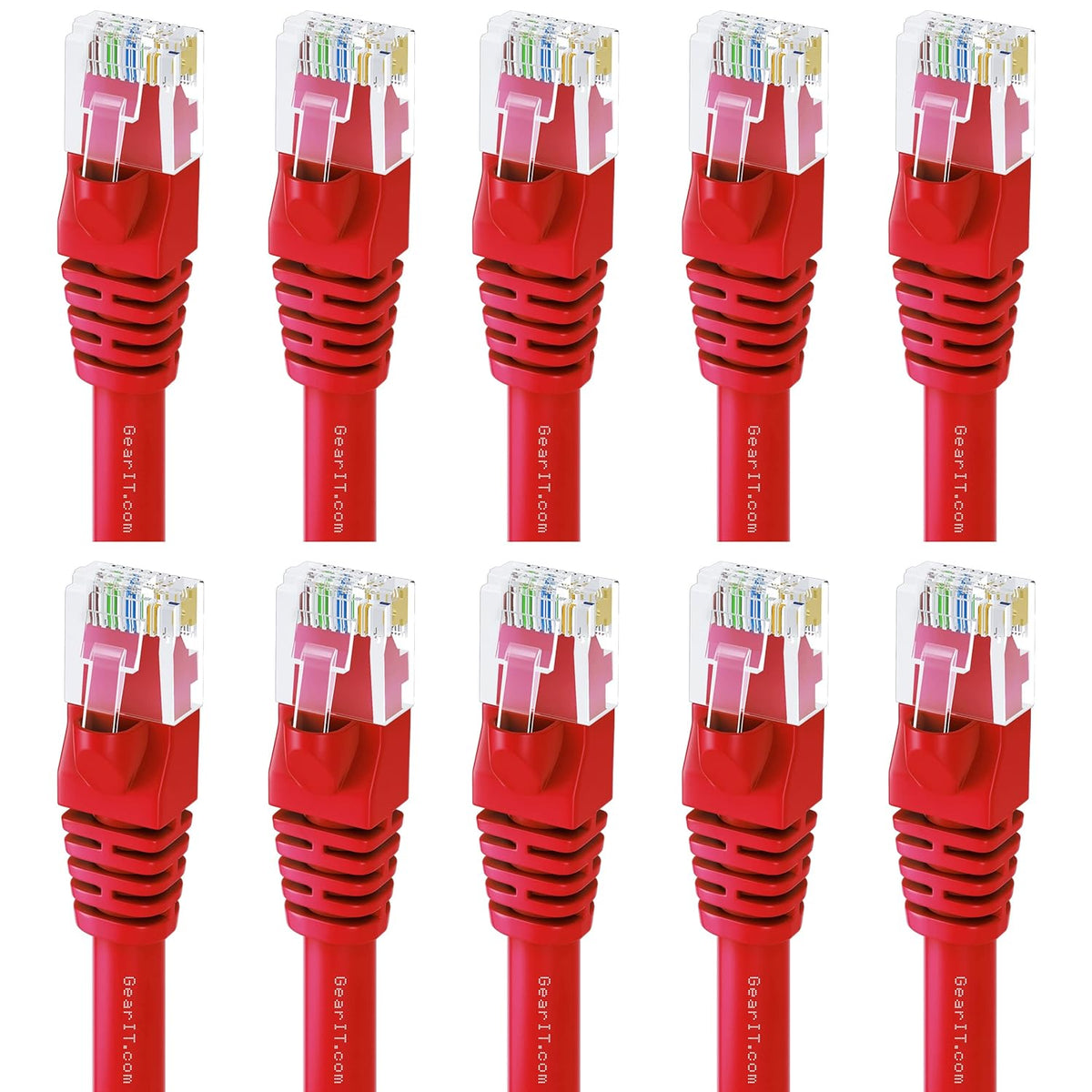 Cat 6 Ethernet Cable 6 ft (10-Pack) Black T370843