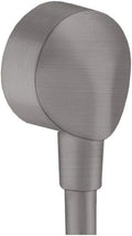 Brushed Black Chrome Round Handheld Shower Wall Outlet, Pack of 2 M34723