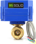 1" Stainless Steel Full Port Motorized Ball Valve, 9-24V DC, Pack of 2 F957